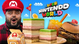 ¡Probando TODO el menú de Super Nintendo World  El Guzii [upl. by Anihpled]