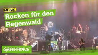 Die Scorpions rocken mit Greenpeace für den Regenwald [upl. by Onaicul]