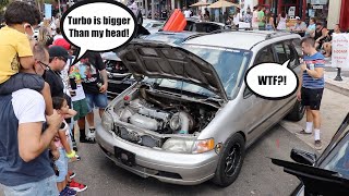 Reactions to 1000Hp Minivan With MASSIVE Turbo Hidden Camera [upl. by Meggi]