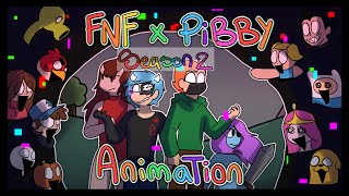 FNF X PIBBY ALL PARTS S2 Friday Night Funkin ANIMATION [upl. by Idelia]