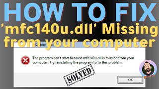 How to Fix the program cant start because mfc140udll missing from your computer [upl. by Byram]