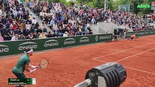 RUUD VS RUUSUVUORI  MATCH HIGHLIGHT  COURT LEVEL VIEW  ROLAND GARROS 2022 [upl. by Redman]