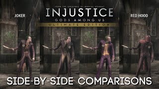 PC Injustice Gods Among Us  All costumes  outfits  skins [upl. by Othe931]