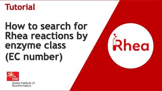 How to search for Rhea reactions by enzyme class EC number [upl. by Orlina]