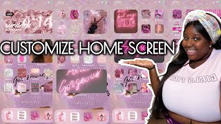 HOW TO CUSTOMIZE NEW iOS 14 HOME SCREEN  GIRLY BADDIE AESTHETIC  Reese LaFleur [upl. by Ailelc677]