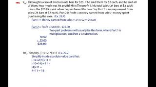 Shormann Pre Algebra Video Solution [upl. by Atinal266]