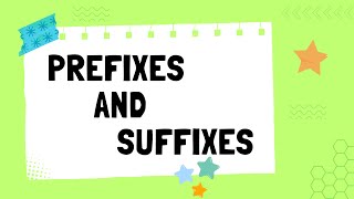 Prefixes and Suffixes  English Grammar  The Study Corner  prefixes suffixes grammar [upl. by Jannery589]