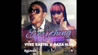 Vybz Kartel Ft Gaza Slim  Everything You Need Clean Nov 2012 [upl. by Anikes]