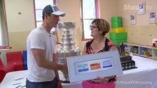 Jonathan Toews in Winnipeg  Childrens Rehab Centre [upl. by Rachaba]