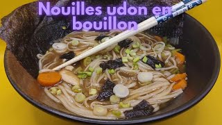 Comment faire des nouilles udon en bouillon  udon [upl. by Lizbeth362]