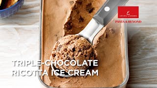 Emerils Triple Chocolate Ricotta Ice Cream  Pasta amp Beyond  Frozen Treat Recipe [upl. by Leirrad]