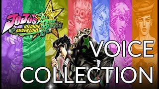 JoJos Bizarre Adventure All Star Battle Voice Collection [upl. by Krell]