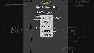 Relation between Beta amp Gamma Functions btechmaths [upl. by Pomfrey]