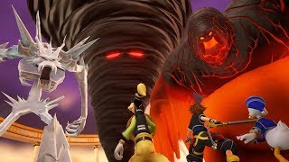 Titans Boss Fight  Kingdom Hearts 3 English Dub Hercules World  KH3 [upl. by Uthrop505]