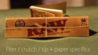 How to Roll a Filter  Crutch  Tip for your Joint  Paper and Filter Specifics [upl. by Ahsiner]