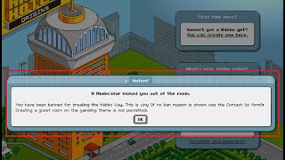 Habbo Origins Gambling bans have just happened [upl. by Nickolai]