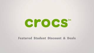 Crocs Featured Student Discounts amp Deals [upl. by Ytsirhk227]