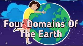 Domains of the Earth  4 spheres of Earth  4 domains of Earth  geography lesson with animation [upl. by Buckley]