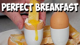 How to make the Perfect Breakfast Soft Boiled Dippy Eggs In The Air Fryer [upl. by Ecirahs]