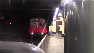 District Line D78TS uses crossover  Aldgate East [upl. by Ailemap]