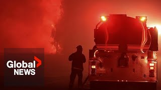 California’s largest wildfire explodes in size as fires rage across western US [upl. by Wiersma]