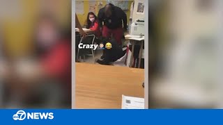 Video shows California substitute teacher slamming student to ground [upl. by Fagaly996]