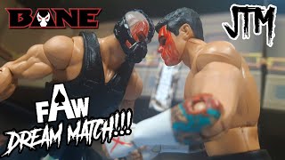 BANE vs John Trademark Action Figure Match Battle of Legends [upl. by Aramas]