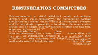 CORPORATE GOVERNANCE MECHANISM REMUNERATION COMMITTEES [upl. by Dittman]