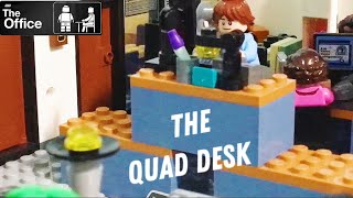 Lego The Office The Quad Desk [upl. by Drugi289]