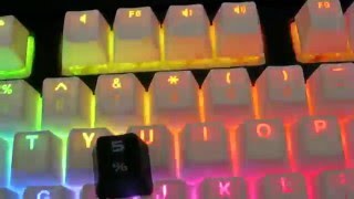 VORTEX Backlit Doubleshot PBT Keycaps on Corsair Strafe RGB Review [upl. by Chura762]