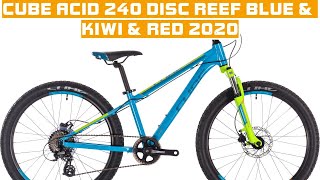 Cube acid 240 disc reef blue amp kiwi amp red 2020 bike review [upl. by Shelburne547]