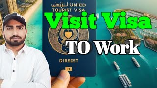 visit visa pe kam kaise kare Visit Visa For Worker In Saudi Arabia 🇸🇦 [upl. by Yendirb]