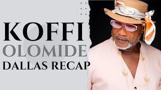 Koffi Olomide Live In Dallas Concert Recap [upl. by Kaleb693]