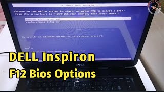 Dell Inspiron F12 Bios Setup  Paano Magreformat Ng Dell Laptop [upl. by Mountford]