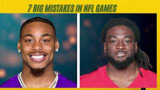 7 big mistakes in NFL games [upl. by Errised]