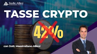 ❌ COME SI FA A NON PAGARE IL 42 DI TASSE SULLE PLUSVALENZE CRYPTO [upl. by Gideon]