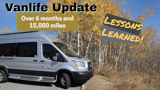 Vanlife  6 months and 15000 mile walkthrough update Lessons learned and what I would do different [upl. by Raybin]