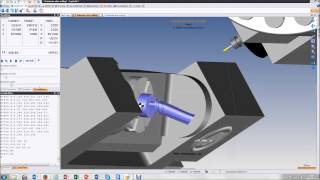 TopSolidCam Programación en Haas VF4 con mesa Trunnion [upl. by Floyd]