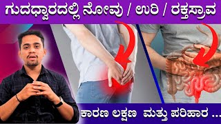 ಗುದದ್ವಾರದಲ್ಲಿ ನೋವು ಉರಿ ರಕ ಸ್ರಾವಕ್ಕೆ ಪರಿಹಾರ  Piles Treatment In Kannada  Hemorrhoids Symptoms [upl. by Fionna]