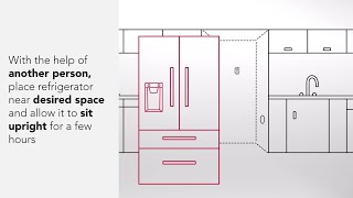 How to Install a KitchenAid® Refrigerator [upl. by Yrailih]