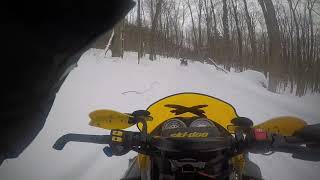 Best snowmobiling conditions 2020 somewhere by pharsalia ny [upl. by Ahseki]