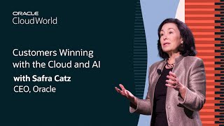 Safra Catz Keynote on Customers Winning with the Cloud and AI Oracle CloudWorld 2024 [upl. by Nafri]