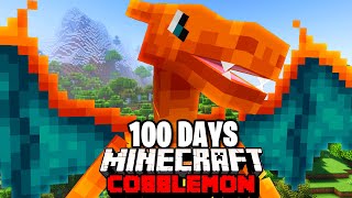 I Spent 100 DAYS in FIRE TYPE ONLY Pokémon Minecraft Vs my Rival Duos Cobblemon [upl. by Nydia]