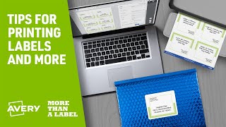 Weve Got Your Back The Best Printing Tips for Avery Labels [upl. by Nyleda624]