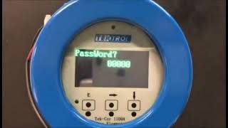 TekCor 1100A Coriolis Flow Meter Password Change [upl. by Aiuqenehs874]