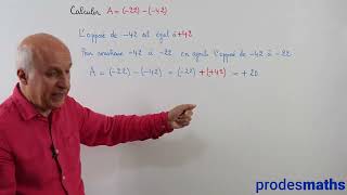 Cinquième  Nombres relatifs  Soustraction  Exercices [upl. by Asserrac]