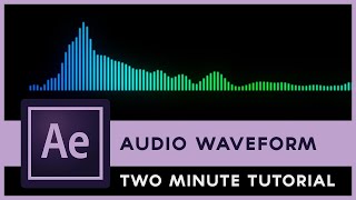 After Effects Audio Waveform Animation  Two Minute Tutorial [upl. by Sloan]