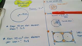 Dairenin alanı 7sınıf  2dönem 2yazılı matematik 7sınıf [upl. by Doniv871]