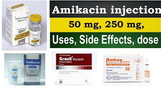 amikacin injection uses in hindi amikacin injection 250mg 50 mg Uses side Effects Dosage [upl. by Moclam]