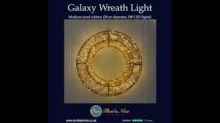 Lightstyle London Galaxy Wreath Light medium size 25cm diameter 300 LED lights [upl. by Wurst]